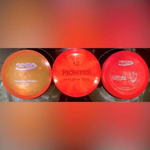 Complete Disc Golf Set: Pioneer Driver, Innova Putter & Innova Midrange Discs - Picture 1 of 10